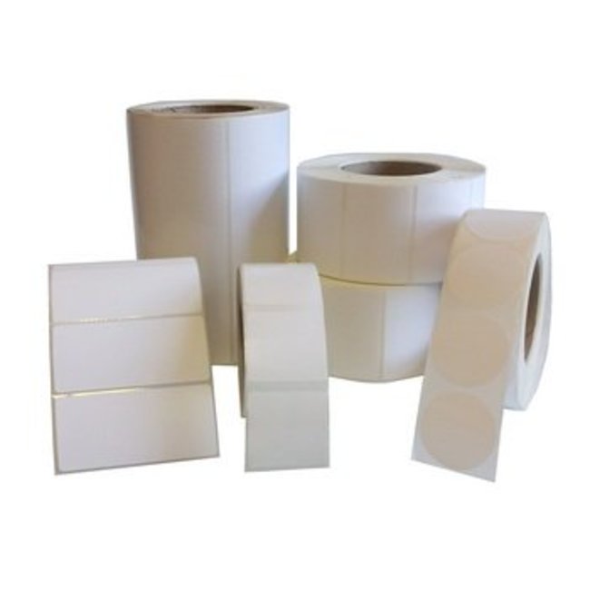 12 rollen van 1000 labels - 55 x 25 (thermo top) - Afneembaar