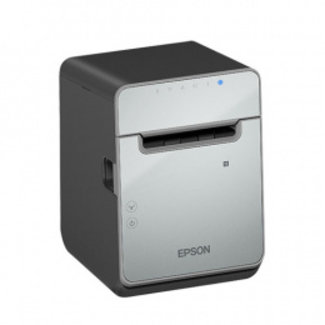 Epson Epson TM-L100, 8 dots/mm (203 dpi), cutter, linerless, USB, RS232, Ethernet, zwart