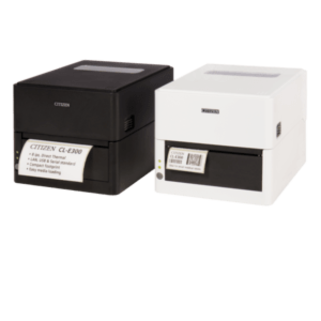 Citizen printers label printer , desktopprinter, direct thermisch, 12 dots/mm (300 dpi), mediabreedte (max): 118 mm, printbreedte (max.): 104mm, diameter rol (max.): 125mm, snelheid(max): 152 mm/sec., USB, RS232, Ethernet (10/100 Mbit), RAM: 16 MB, Flash: 32 MB, Black Mar