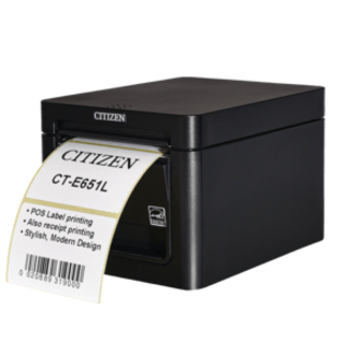 Citizen printers Citizen CT-E651L, 8 dots/mm (203 dpi), cutter, USB, zwart
