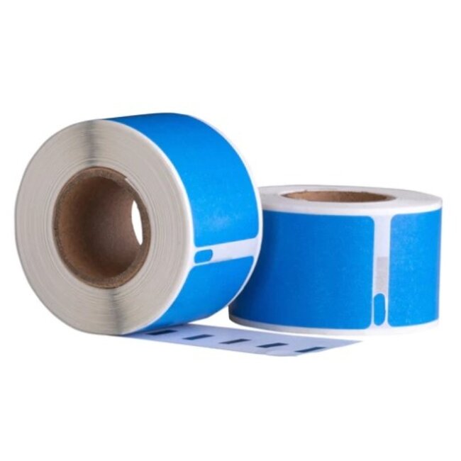Dymo  99012 Blauw compatible labels, 89 mm x 36 mm, 260 etiketten, permanent