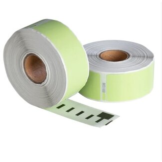 Dymo 99010 groen compatible labels, 89 mm x 28 mm, 260 etiketten, permanent