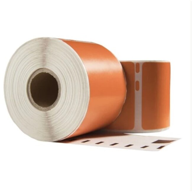 Dymo 99014 Oranje compatible labels, 101 mm x 54 mm, 220 etiketten, permanent
