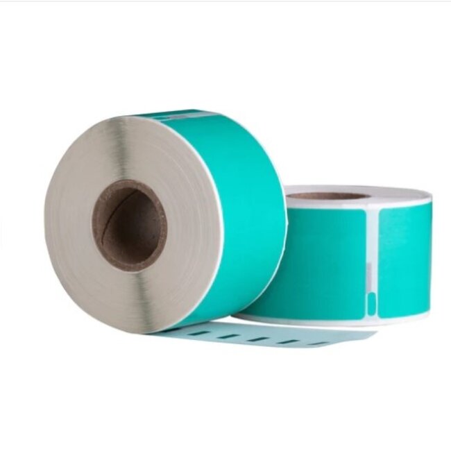 Dymo 99012 Groen compatible labels, 89 mm x 36 mm, 260 etiketten, permanent