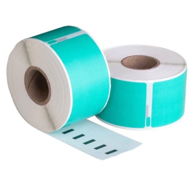 Dymo 99012 Groen compatible labels, 89 mm x 36 mm, 260 etiketten, permanent