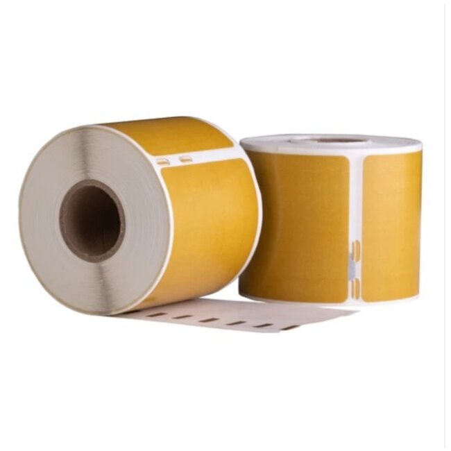 Dymo 99014 Goud compatible labels, 101 mm x 54 mm, 220 etiketten, permanent