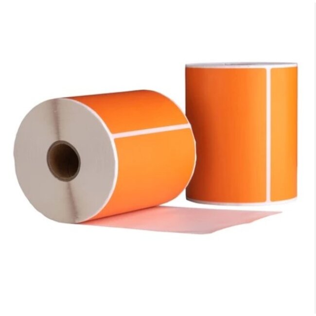 Dymo 4XL/S0904980 Labels Compatible, 104 mm x 159 mm, 220 etiketten, oranje, permanent
