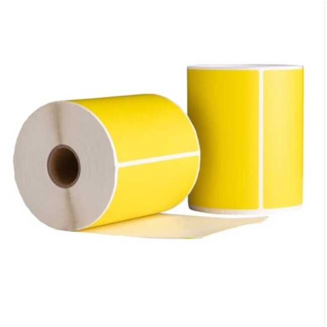 Dymo 4XL/S0904980 Labels Compatible, 104 mm x 159 mm, 220 etiketten, geel, permanent