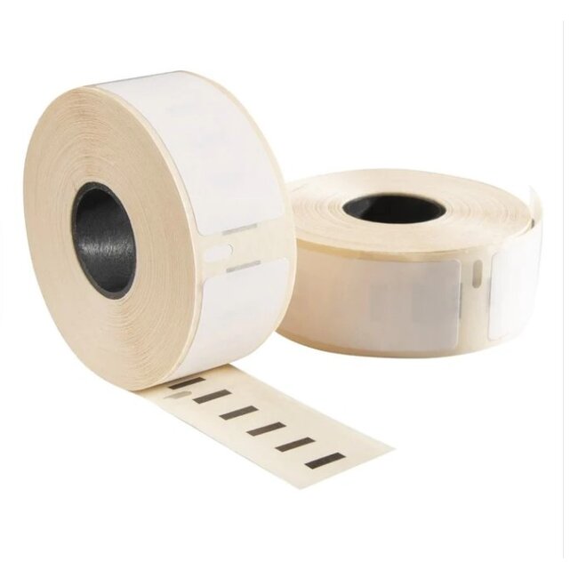 Dymo 99012 / S0722400 compatible labelwriter 550 labels, 89 mm x 36 mm, 260 etiketten per rol, wit, permanent