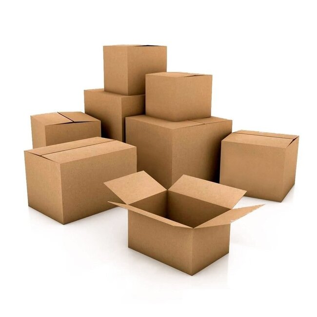 Euro-Label  Amerikaanse vouwdozen bruin 305x220x150mm 25st