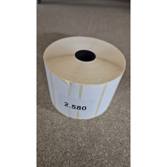 Euro-Label  Etiketten 76x25 - Thermo top - 2580 per rol