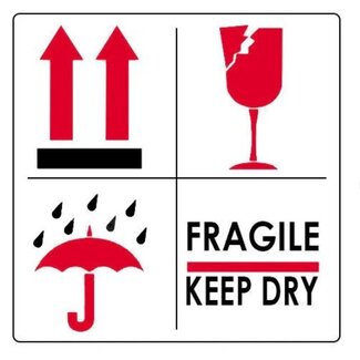 Euro-Label  Fragile/This Side Up/Keep Dry Sticker