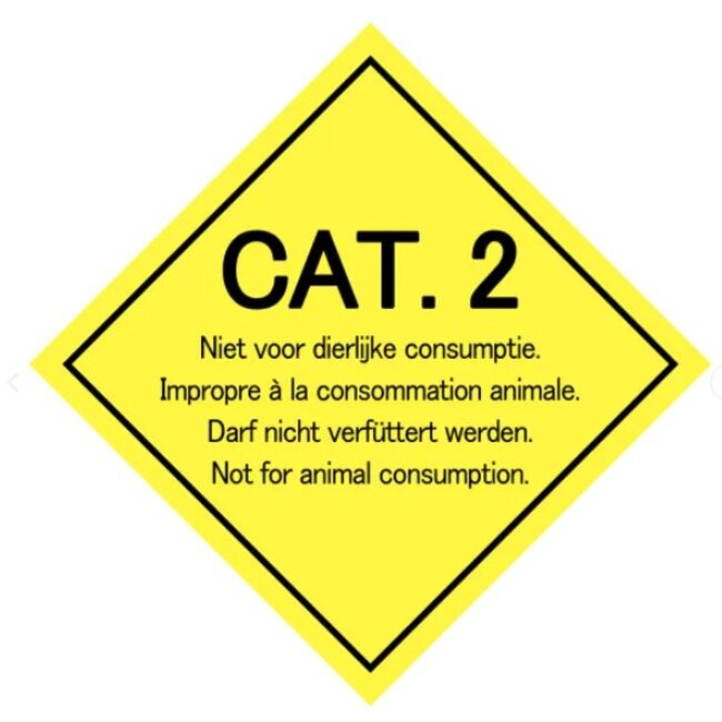 Euro-Label  Categorie 2 Sticker 300x300 mm