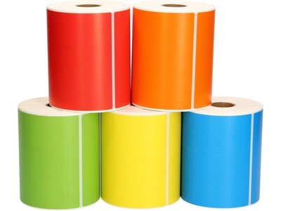 Gekleurde verzendetiketten