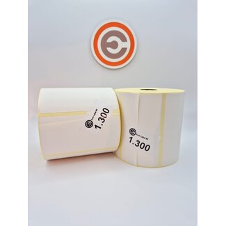 Euro-Label  100 x 50mm - Thermische Euro-Labels 1.300 per rol