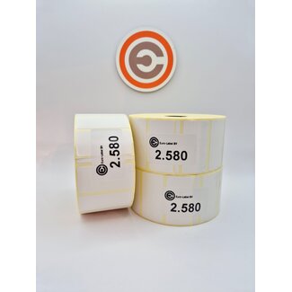 Euro-Label 51 x 25mm Thermische Euro-Labels 2.580 per rol
