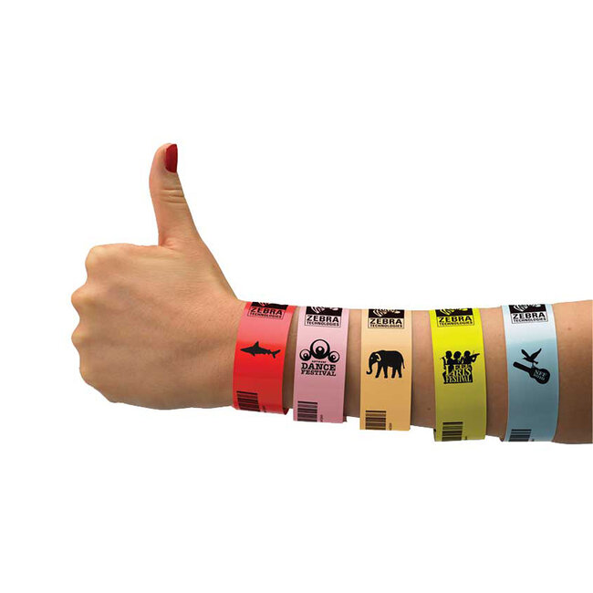 Zebra Z-Band Fun - Zelfklevende polsbandjes