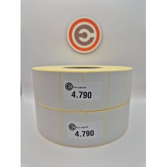 Euro-Label  50 x 32mm - Thermische Euro-Labels 4.760 per rol