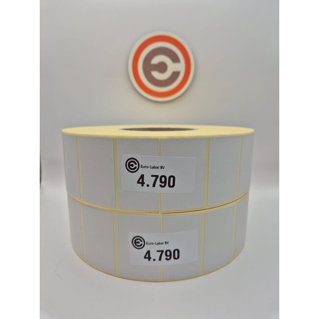 Euro-Label  50 x 32mm - Thermische Euro-Labels 4.760 per rol