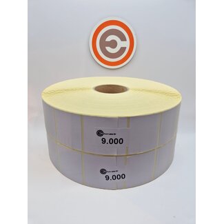Euro-Label  60 x 50mm - Thermische Euro-Labels 9000 per rol
