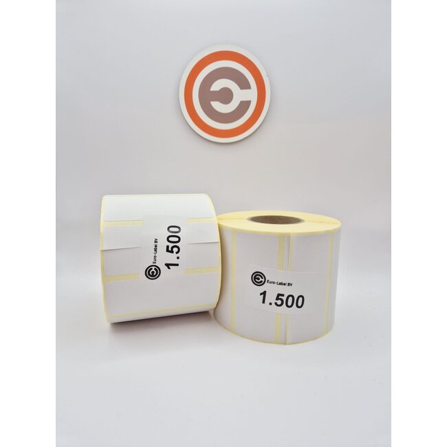 Euro-Label  75 x 30mm Vellum Euro-Labels 1.500 per rol