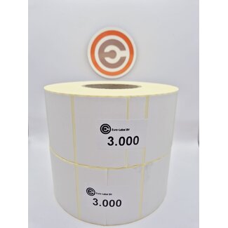 Euro-Label  70 x 50mm - Thermische Euro-Labels 3.000 per rol