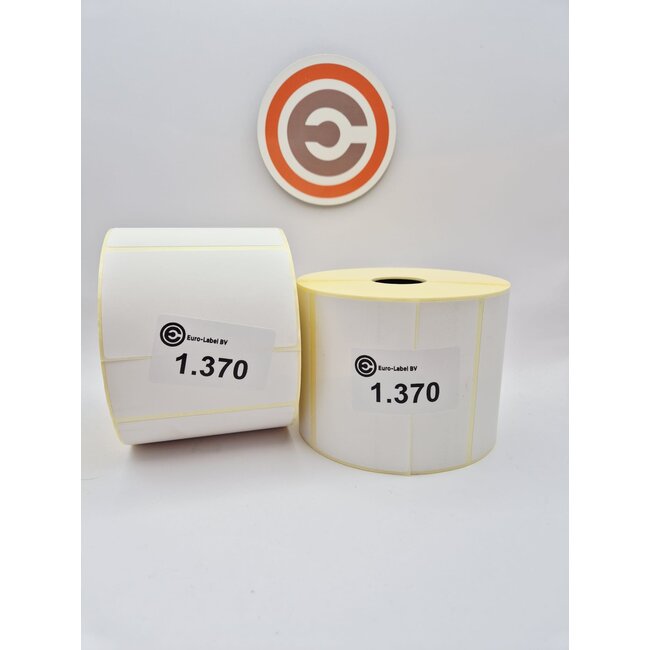 Euro-Label  80 x 50mm - Thermische Euro-Labels 1.370 per rol