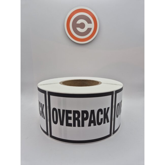 Euro-Label  Overpack Labels 105x74 mm – 1000 Stuks per Rol