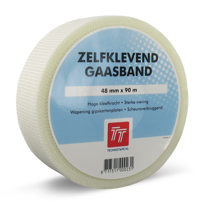 Technotape Gaasband 48 mm x 90 m - Zelfklevend en Scheuroverbruggend