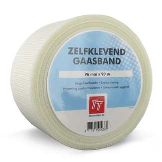 Technotape Gaasband 96 mm x 90 m - Zelfklevend en Scheuroverbruggend