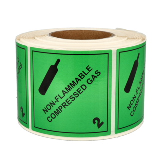 IMO 2.2 - Niet-brandbare gaslabel, 100 x 100 mm, 1.000 stuks