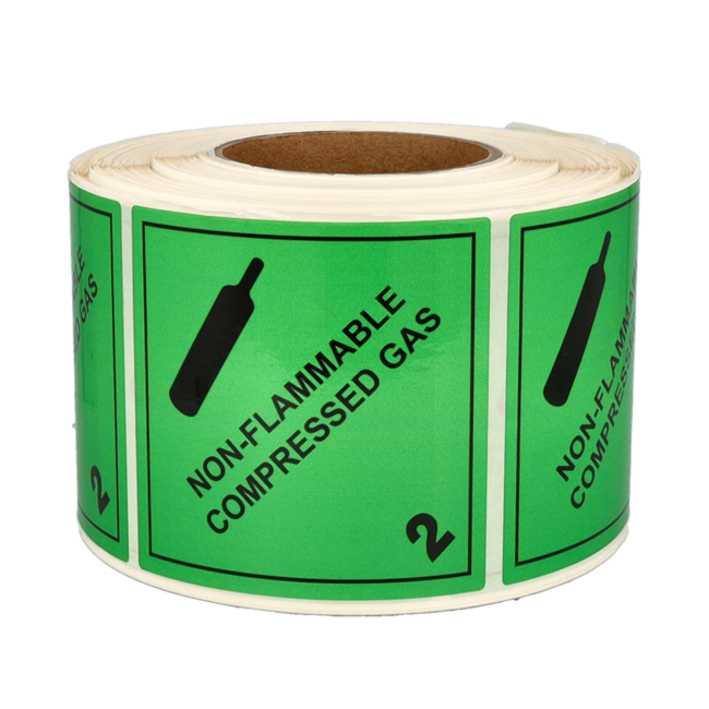IMO 2.2 - Niet-brandbare gaslabel, 100 x 100 mm, 1.000 stuks