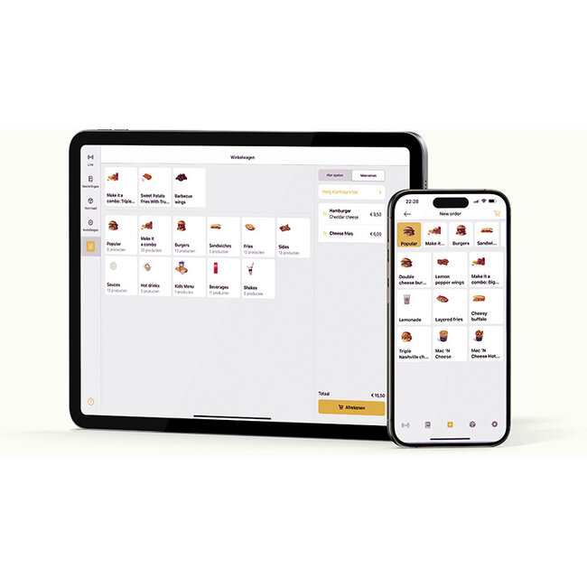 Onesix kassalades, bonprinters en bonrollen