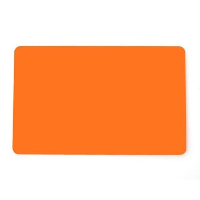 Ultracard PVC card oranje | 100 Stuks