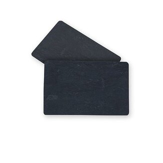 Ultracard PVC Card Zwart Mat met Leisteen Effect