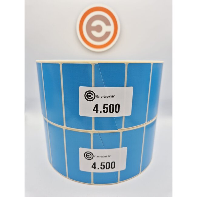 Euro-Label 70 x 32mm- 4.500 per rol Thermisch permanent