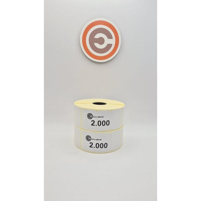 Euro-Label  35 x 25mm - Thermische Euro-Labels 2.000 per rol