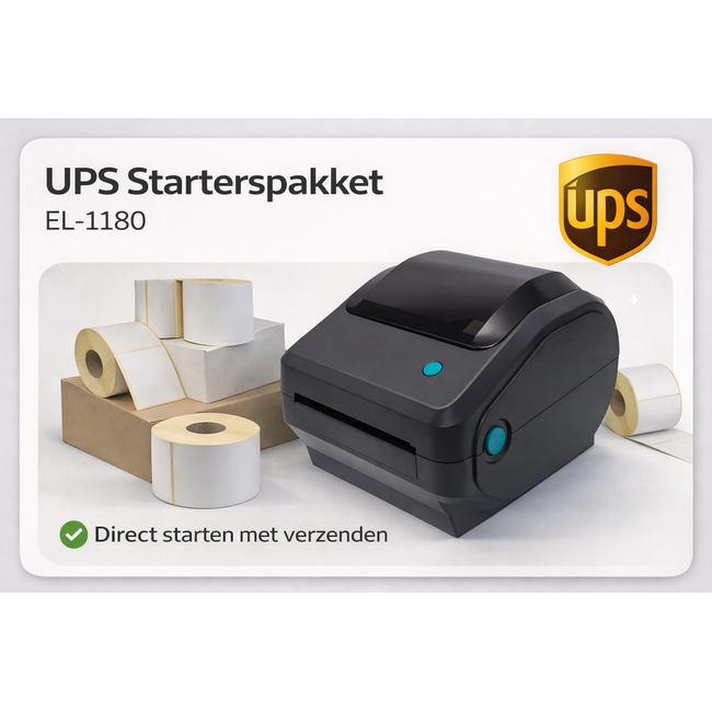 Euro-Label  UPS Starterspakket | EL-1180 Labelprinter + 1.200 verzendlabels