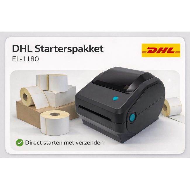 Euro-Label  DHL Starterspakket | EL-1180 Labelprinter + 1.200 DHL etiketten