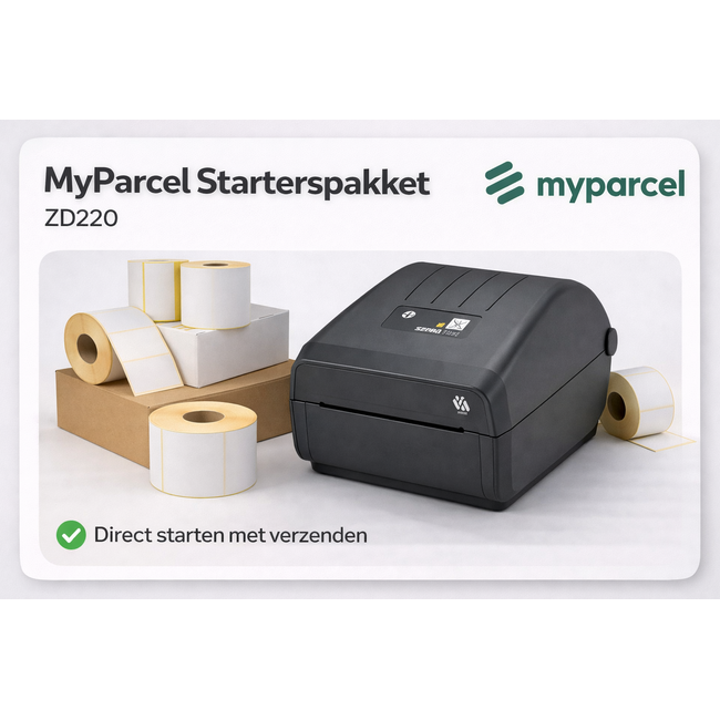Zebra MyParcel Starterspakket - labelprinter + 1.200 labels
