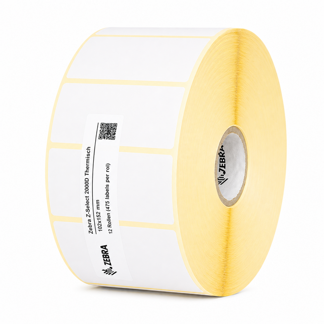 Zebra Z-Select 2000D Thermisch | 102x152 mm | 12 Rollen (475 labels per rol)