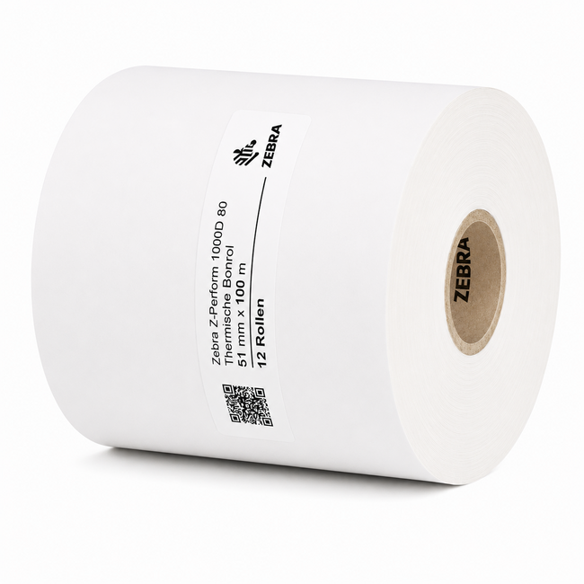 Zebra Z-Perform 1000D 80 Thermische Bonrol | 51 mm x 100 m | 12 Rollen