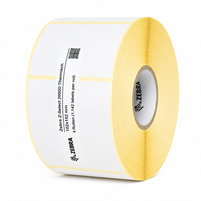Zebra Z-Select 2000D Thermisch | 102x152 mm | 4 Rollen (1.142 labels per rol)