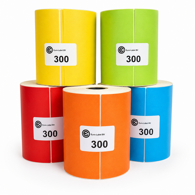 Euro-Label  Gekleurde Verzendlabels | 100x150 mm | 300 labels per rol