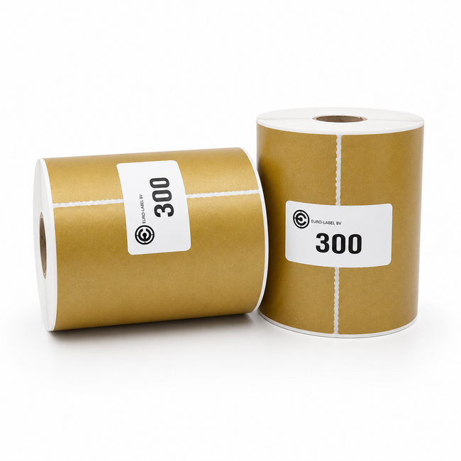 Euro-Label  Gouden of Zilveren Verzendlabels | 102x150 mm  (300 labels per rol)