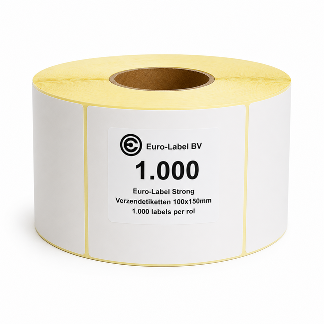 Euro-Label  Strong Verzendetiketten | 100x150 mm | Kern 76 mm | 1.000 labels per rol