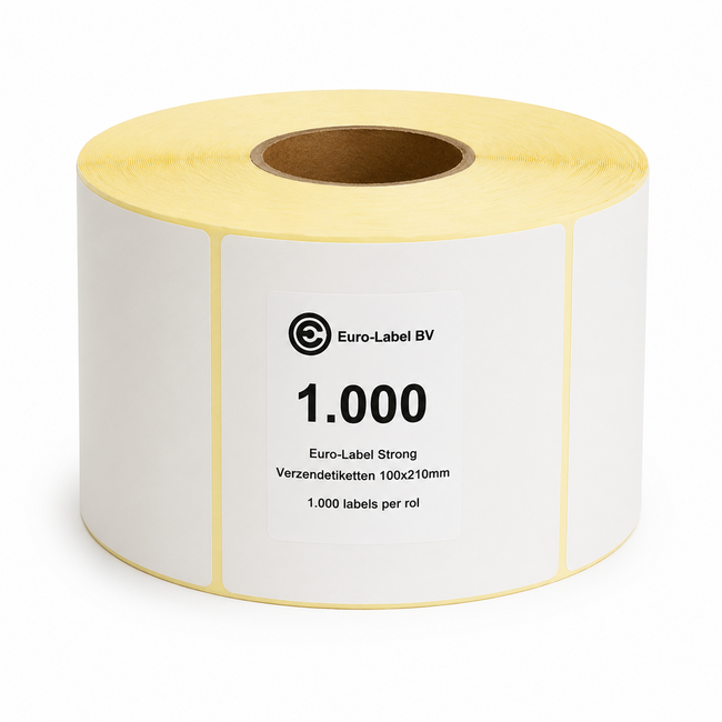Euro-Label  Strong Verzendetiketten | 100x210 mm | Kern 76 mm | 1.000 labels per rol