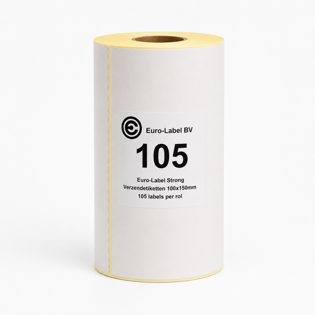 Euro-Label  Strong Verzendetiketten | 100x150 mm | Kern 19 mm | 105 labels per rol