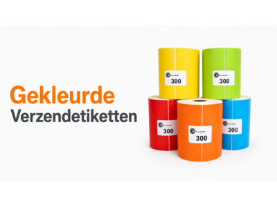 Gekleurde verzendetiketten