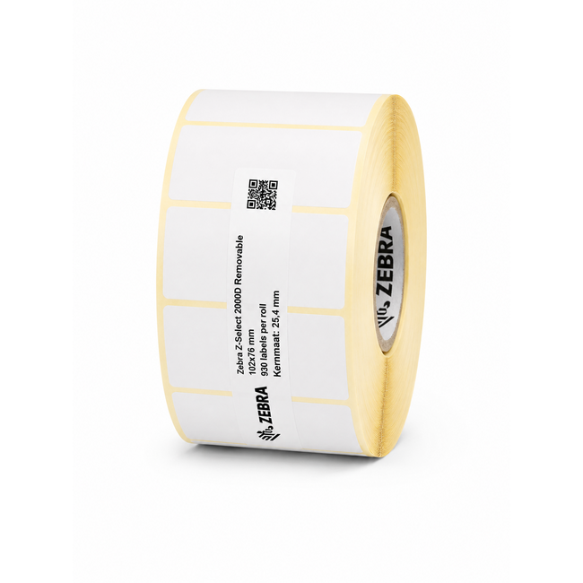 Zebra Z-Select 2000D Thermisch | 51x25 mm | 12 Rollen (2.580 labels per rol)